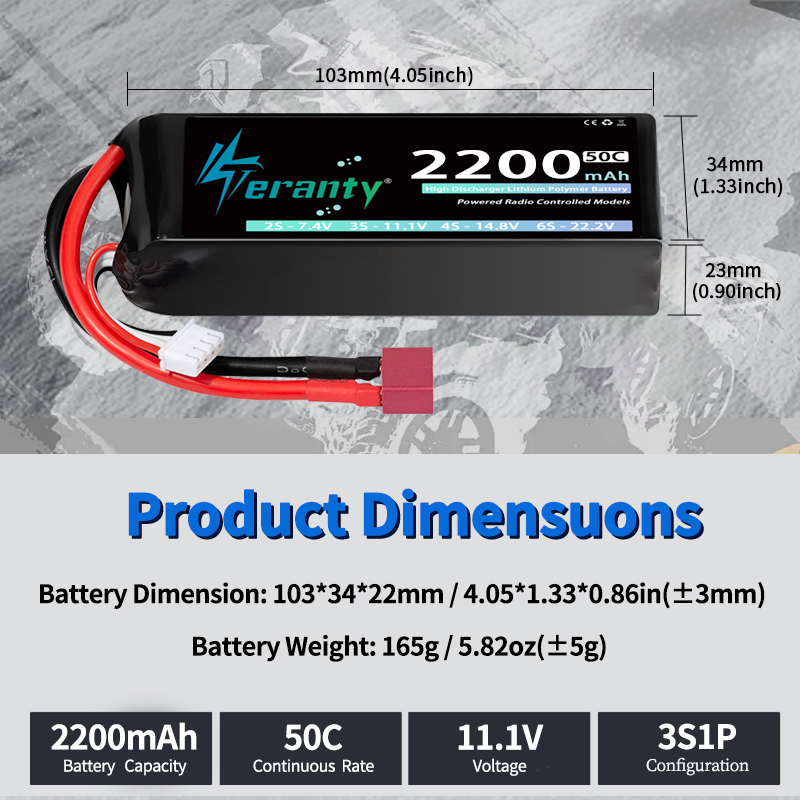 TERANTY 3S 2200/2400/2600mAh L - Drone Battery 3S review and price