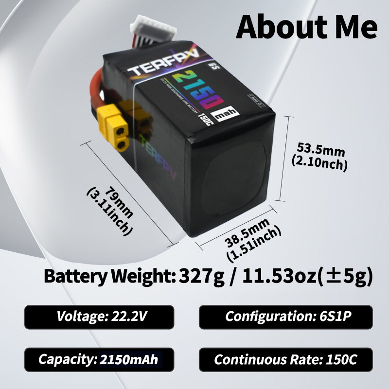 TERFPV Lipo Battery 6S 22.2V 1 - Drone Battery 6S review and price
