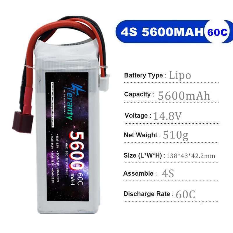 TERANTY 5600MAH 60C 2S 3S 4S 6 - Drone Battery 6S review and price