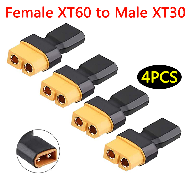 4Pcs XT60 to XT30 Plug Female  - Drone Battery Balance Charger review and price